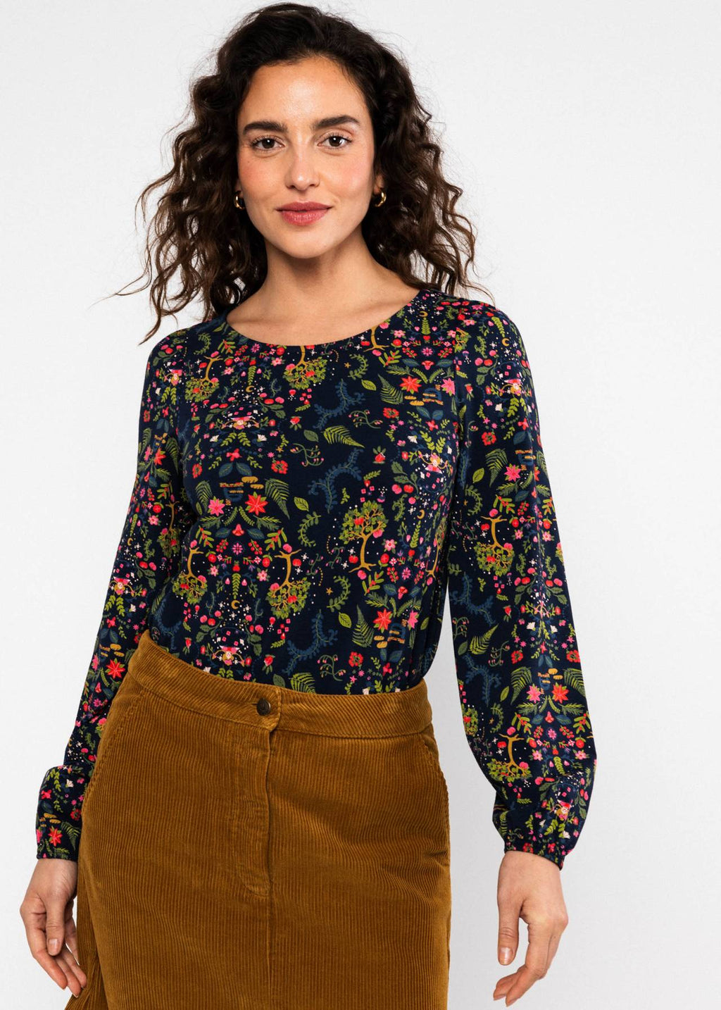 Blutsgeschwister Shirt "Sing out Loud blau/bunt gemustert