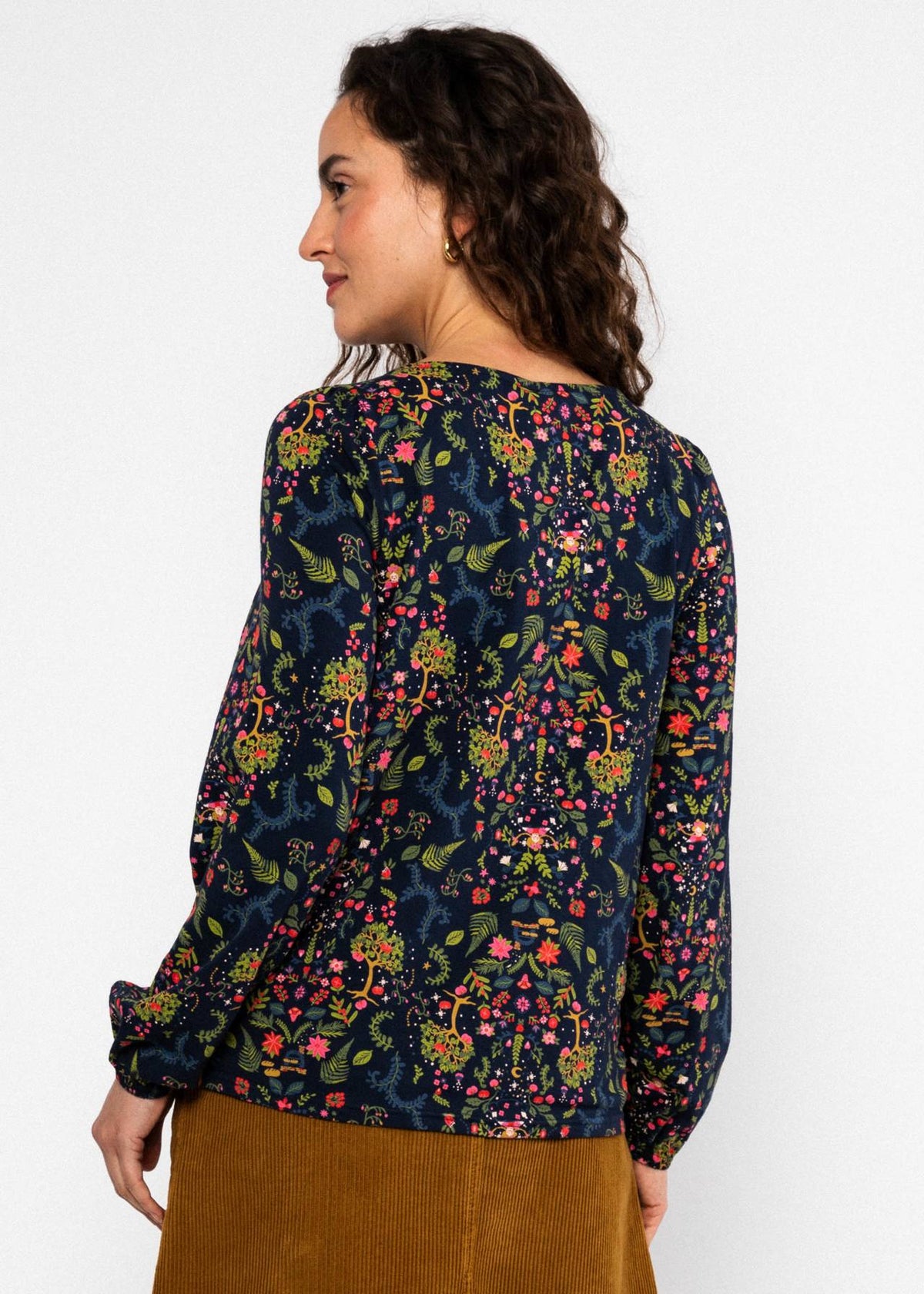 Blutsgeschwister Shirt "Sing out Loud blau/bunt gemustert
