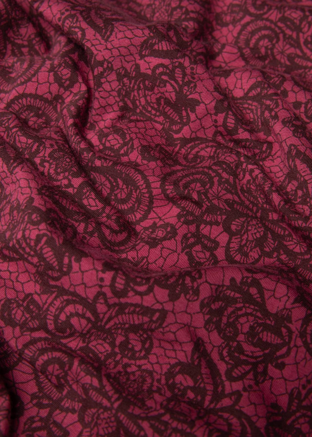 Blutsgeschwister Kleid "Shalala Tralala Shawl" beere/gemustert
