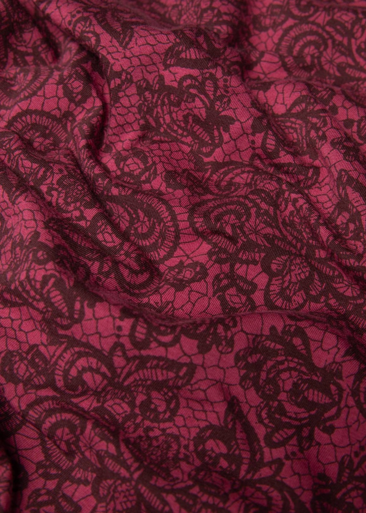 Blutsgeschwister Kleid "Shalala Tralala Shawl" beere/gemustert