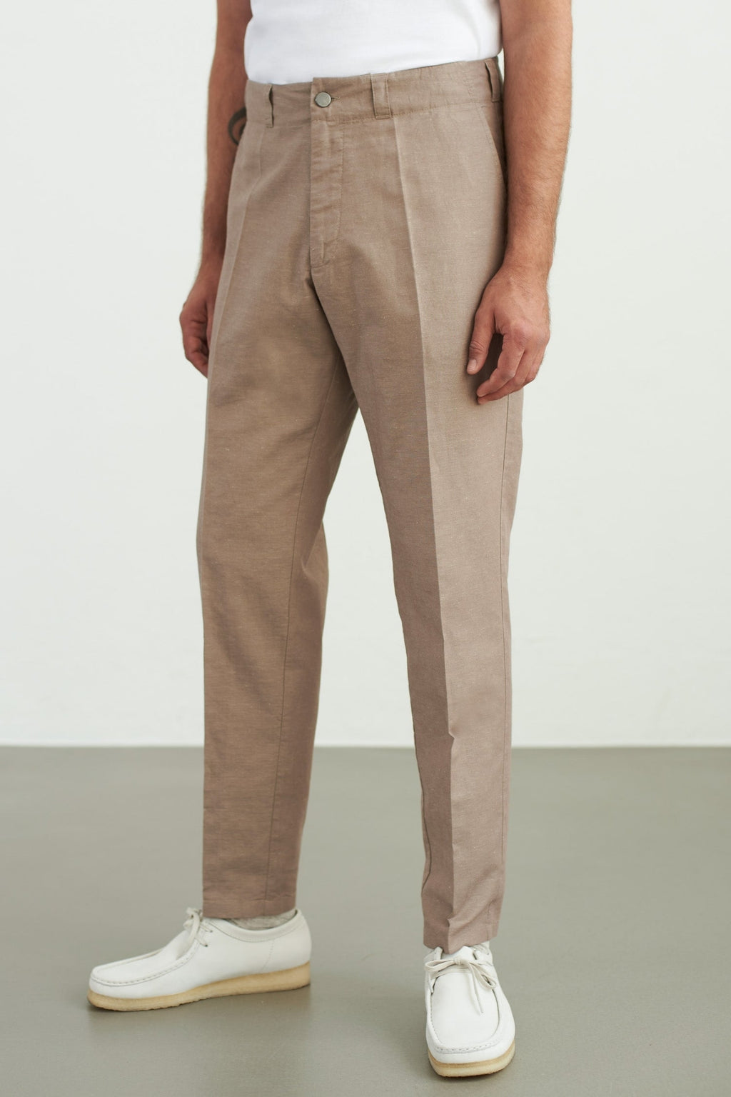 About Companions Hose aus Leinen hellbraun