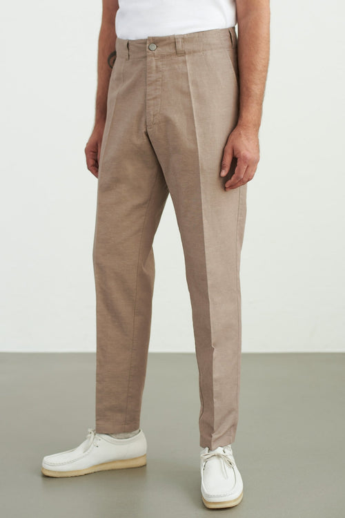 About Companions Hose aus Leinen hellbraun