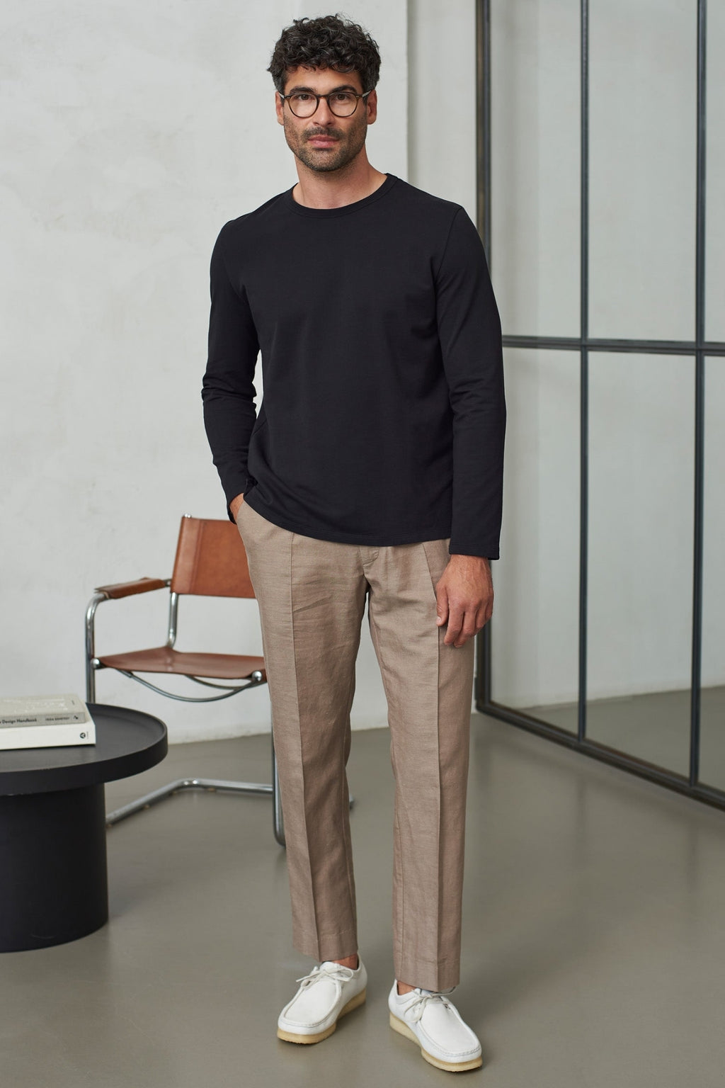 About Companions Hose aus Leinen hellbraun