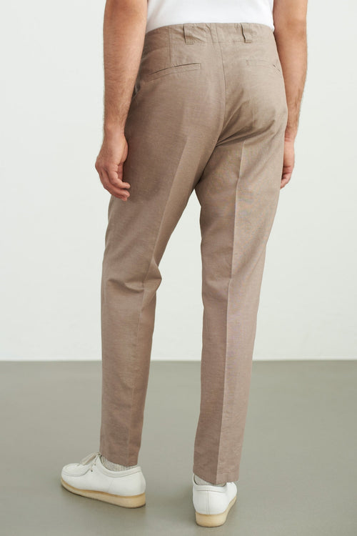 About Companions Hose aus Leinen hellbraun