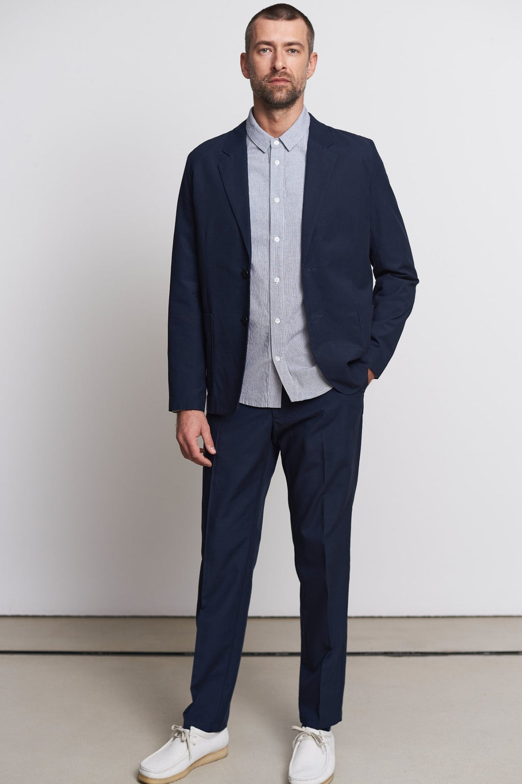 About Companions Hose aus Tencel dunkelblau