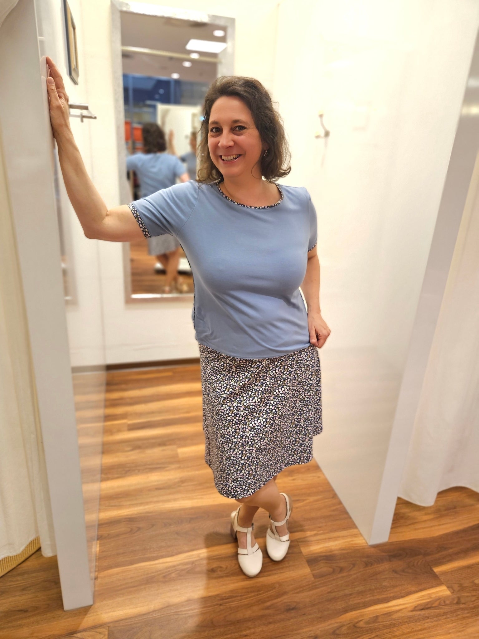 Miranda Merra Shirt "Himmelblau" blau
