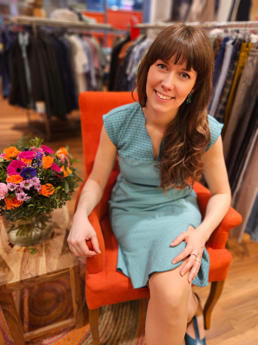 Miranda Merra Kleid "Blaue Lagune" türkis