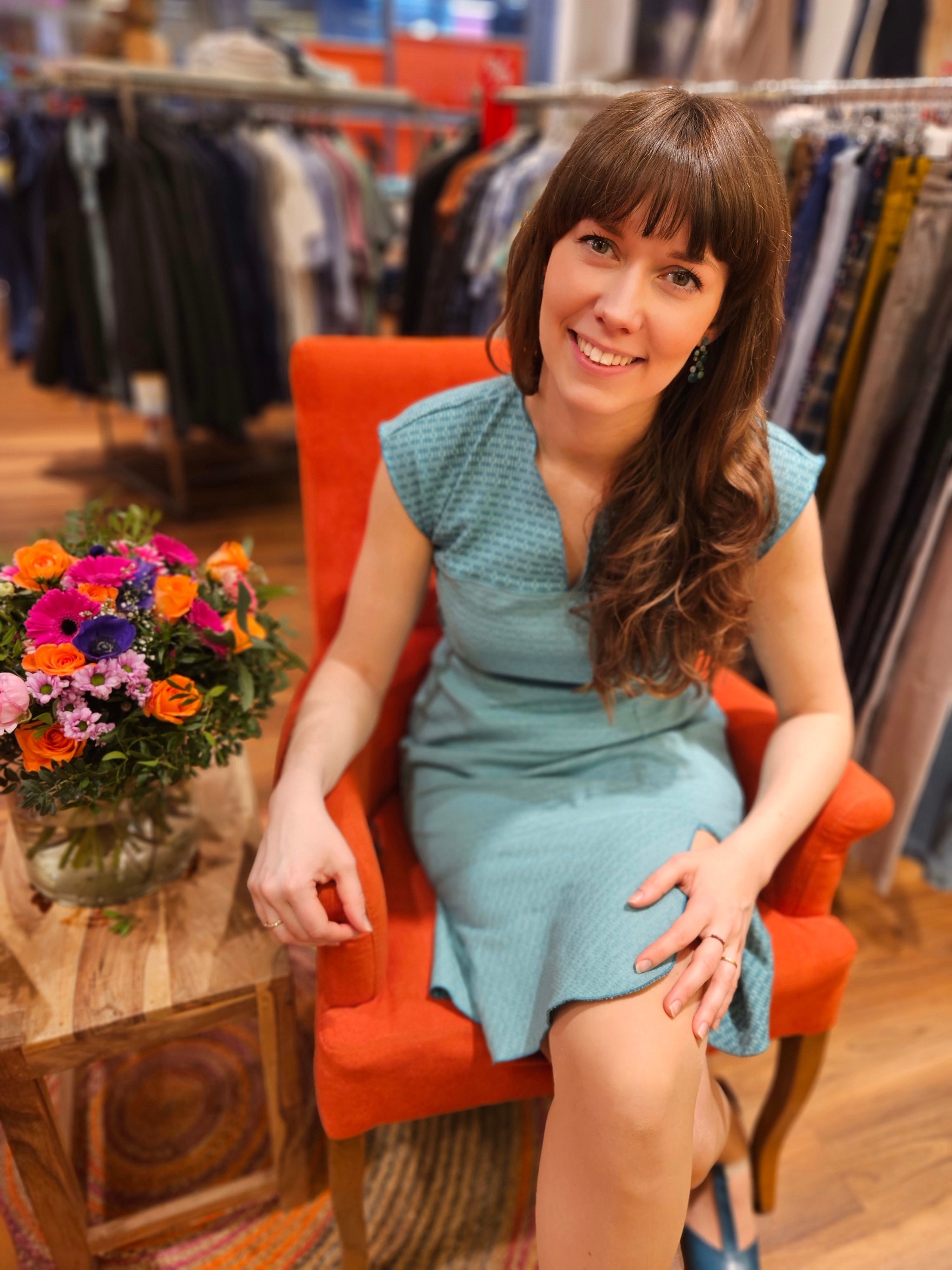Miranda Merra Kleid "Blaue Lagune" türkis