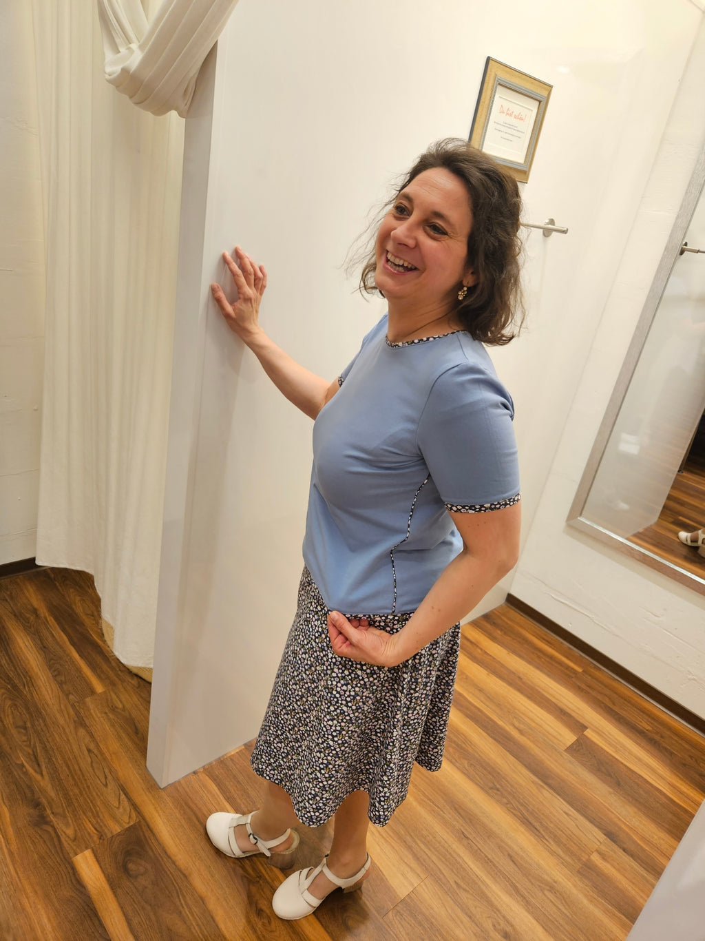 Miranda Merra Shirt "Himmelblau" blau