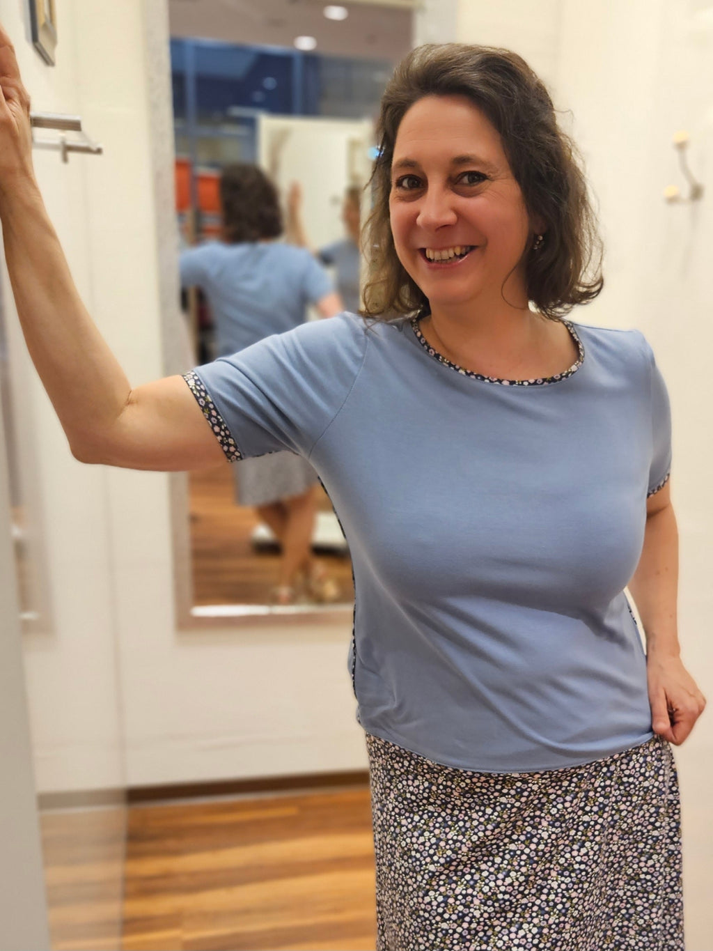 Miranda Merra Shirt "Himmelblau" blau