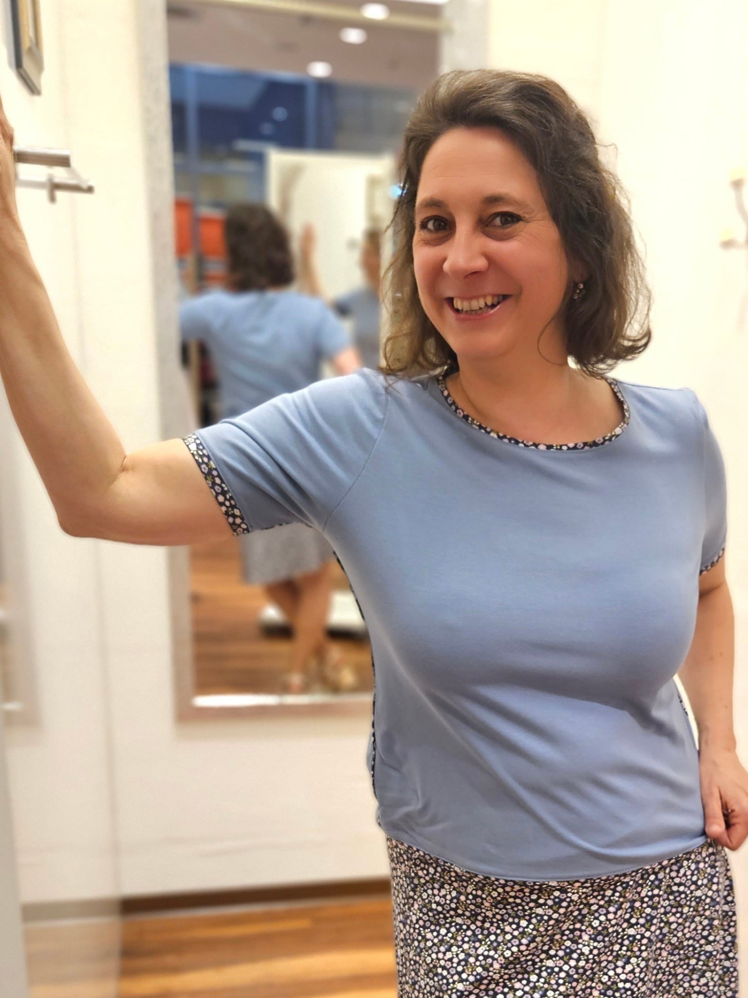 Miranda Merra Shirt "Himmelblau" blau