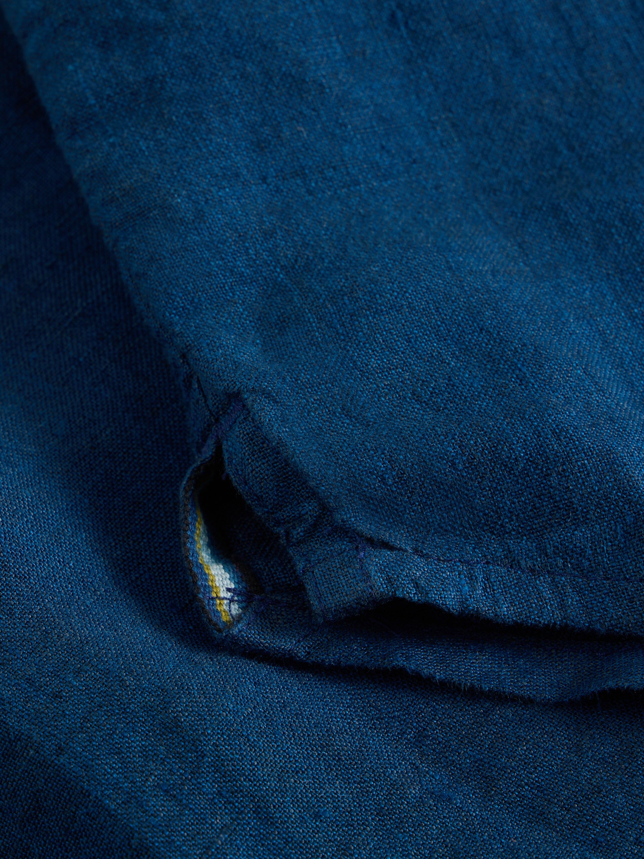 White Stuff Hemd aus Leinen dunkelblau/blau