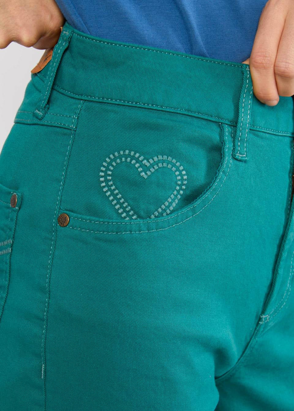 Blutsgeschwister Hose "Yes we Flare" grün
