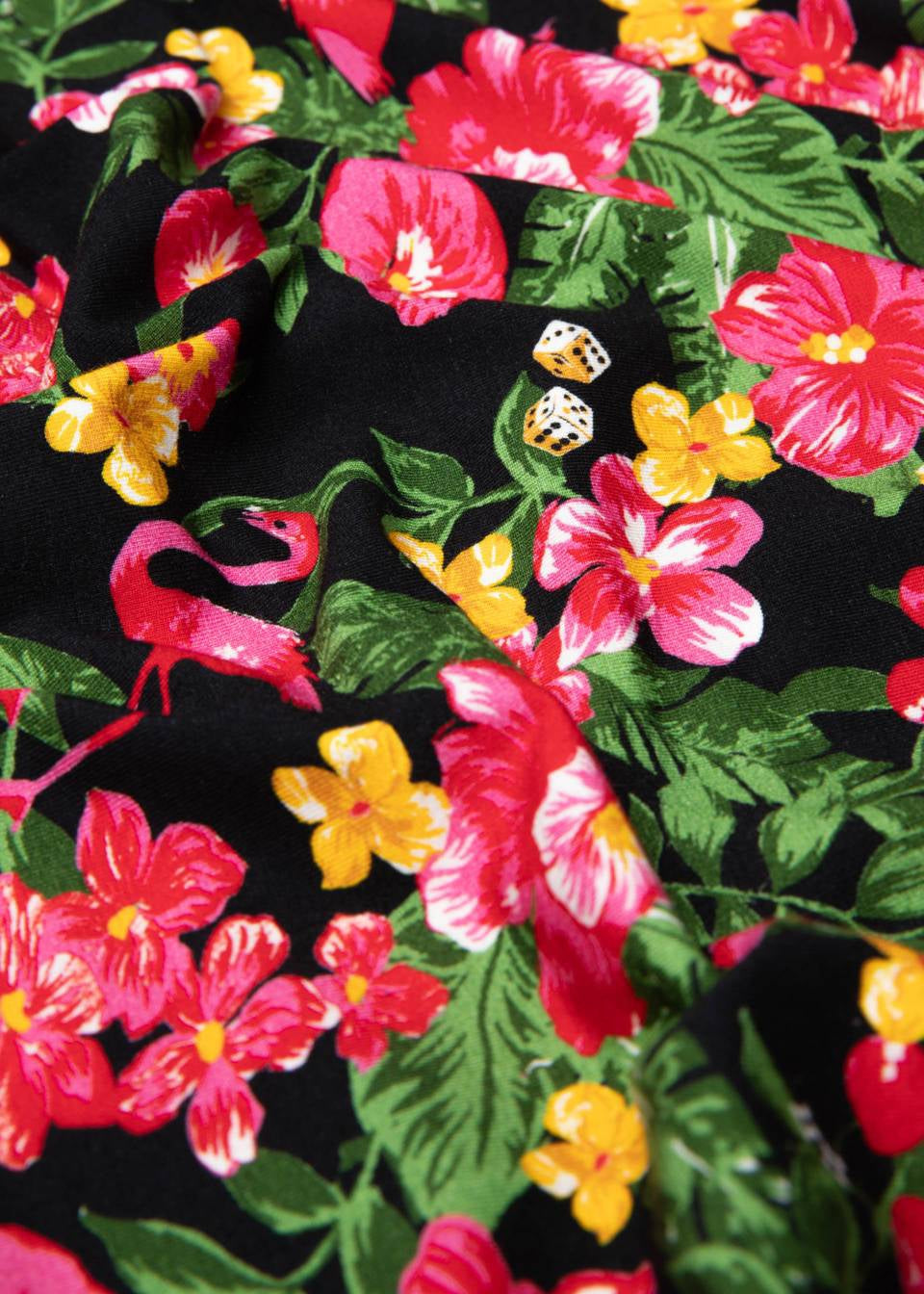 Blutsgeschwister Kleid "Swing Lovers" pink/grün gemustert