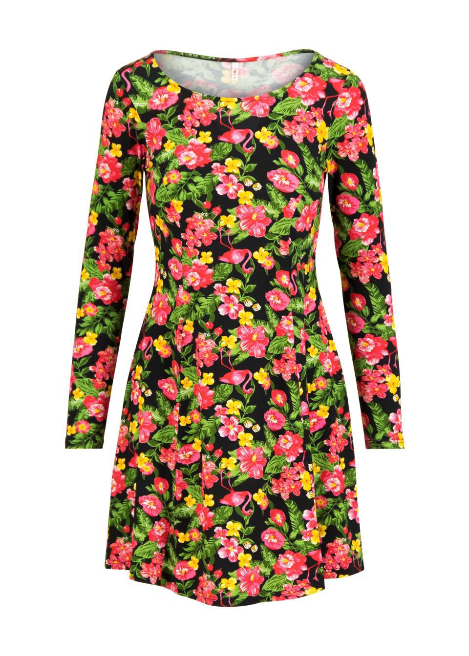 Blutsgeschwister Kleid "Swing Lovers" pink/grün gemustert