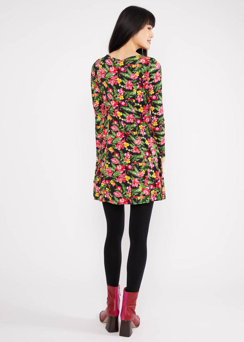 Blutsgeschwister Kleid "Swing Lovers" pink/grün gemustert