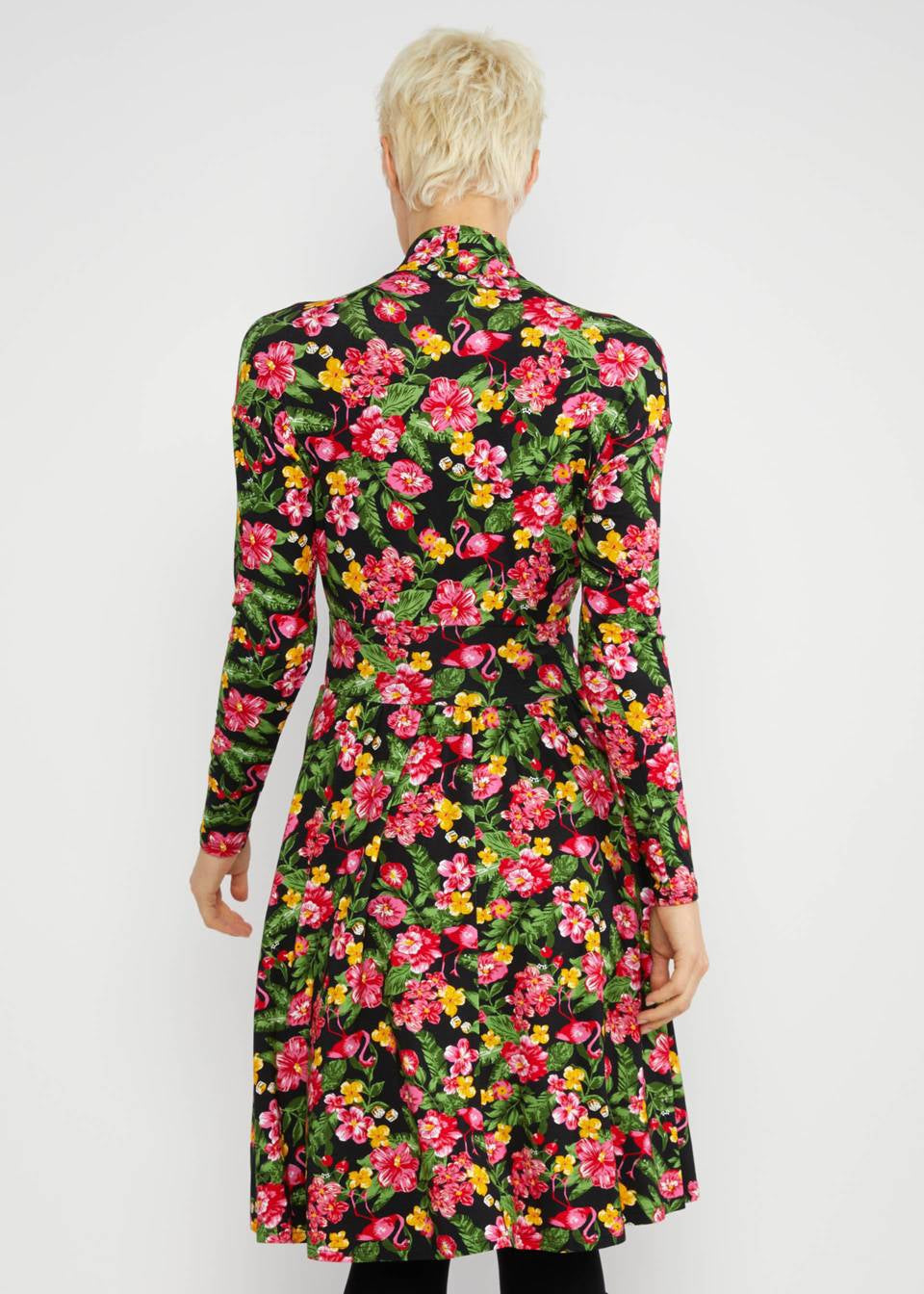 Blutsgeschwister Kleid "La vie est Belle" pink/grün gemustert