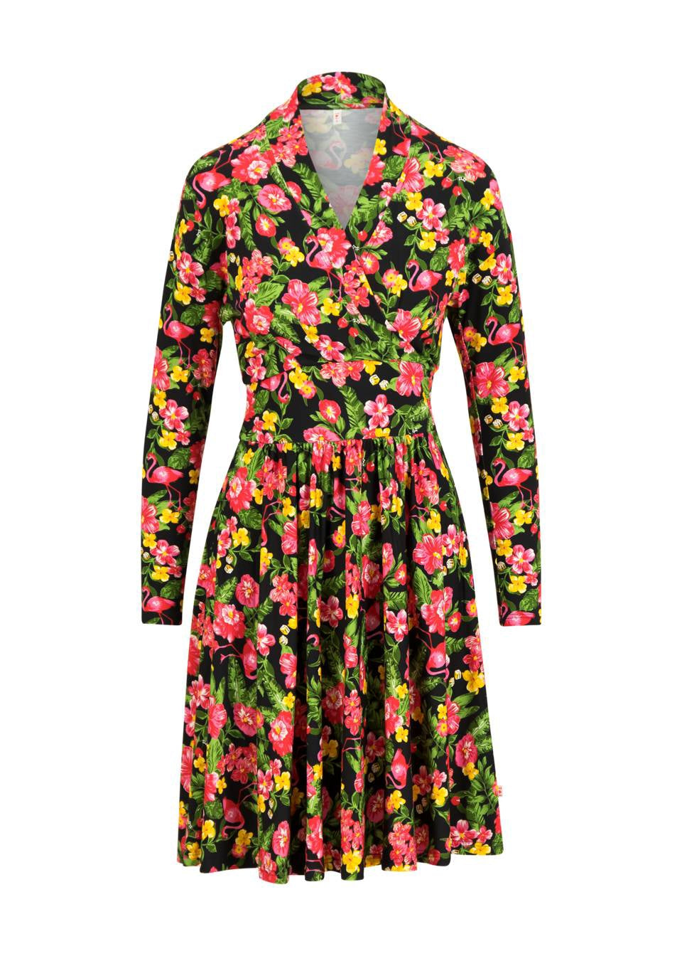 Blutsgeschwister Kleid "La vie est Belle" pink/grün gemustert
