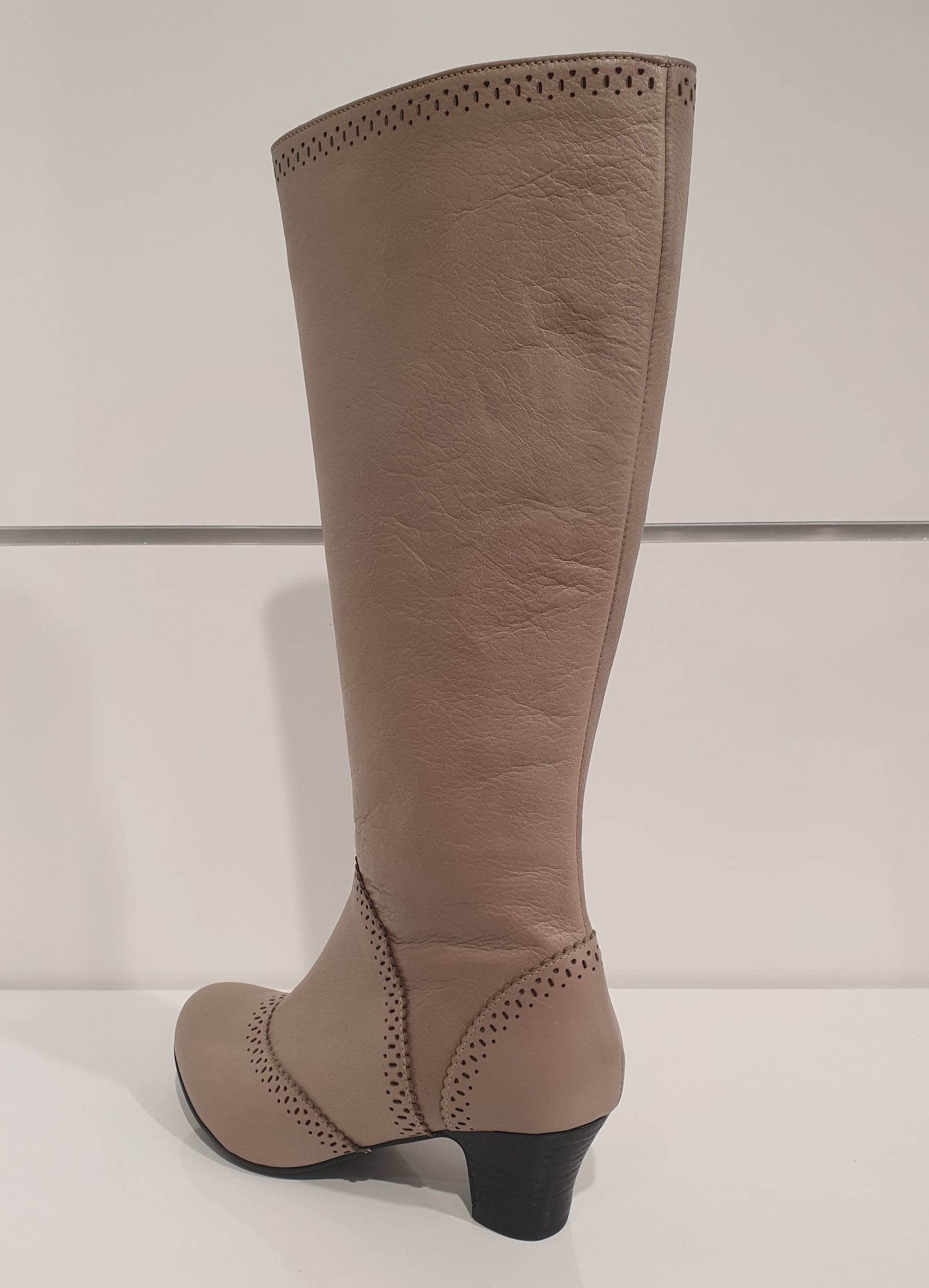 Brako Stiefel Langschaft grau