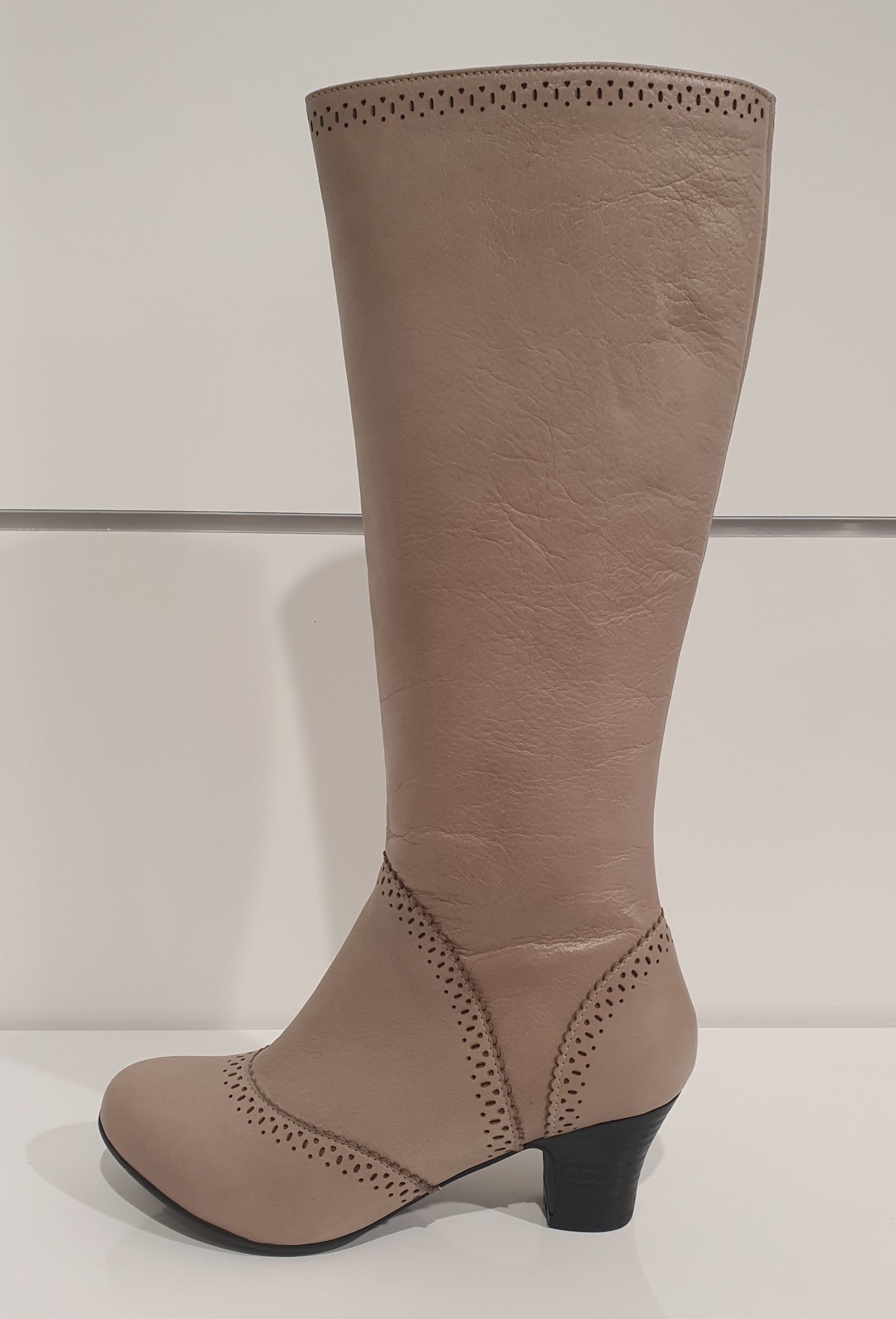 Brako Stiefel Langschaft grau