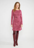 Blutsgeschwister Kleid "California Calling" beere/gemustert