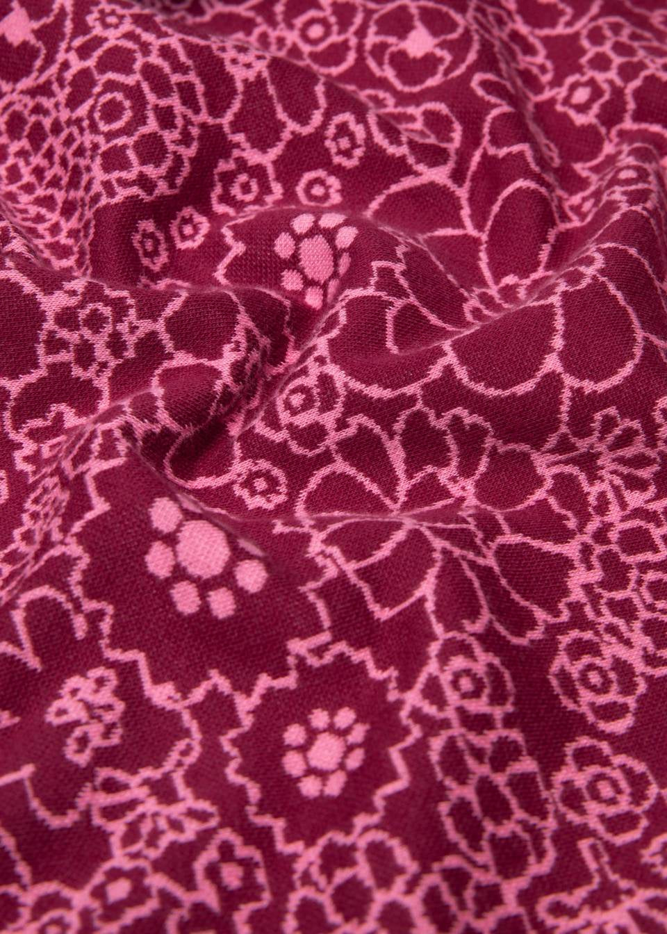 Blutsgeschwister Kleid "California Calling" beere/gemustert