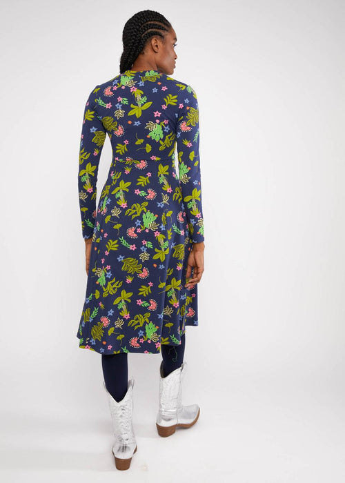 Blutsgeschwister Kleid "Shake Rattle and Roll" blau/bunt gemustert