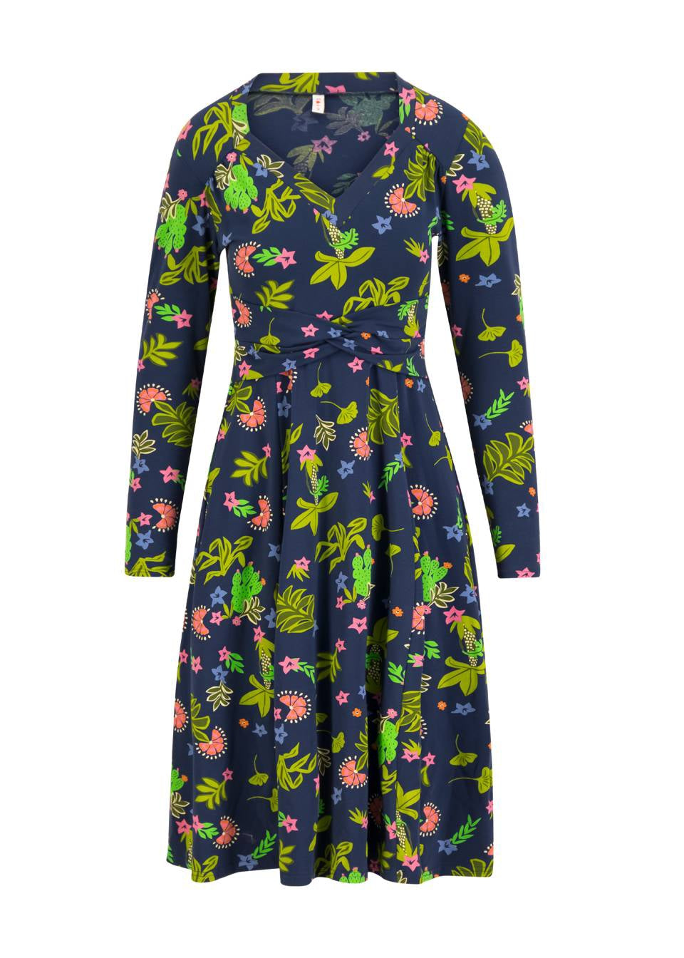 Blutsgeschwister Kleid "Shake Rattle and Roll" blau/bunt gemustert