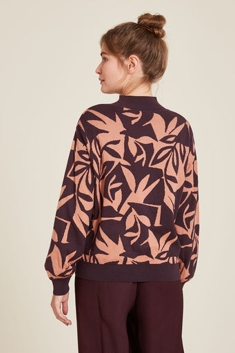 Tranquillo Pullover C61 Beere/gemustert