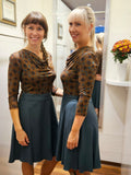 Miranda Merra Kleid "Sternenblume braun" braun-petrol