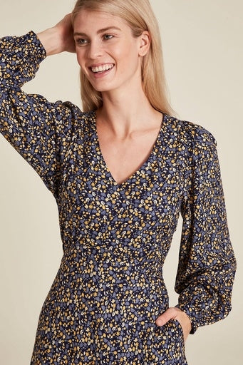 Tranquillo Kleid E20 blau/bunt geblümt