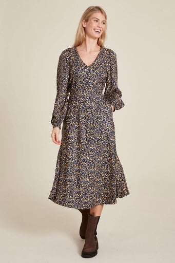 Tranquillo Kleid E20 blau/bunt geblümt