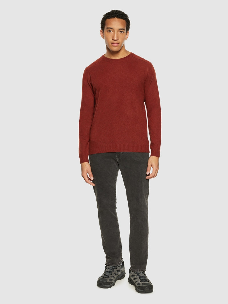 Knowledge Cotton Pullover aus Wolle terra