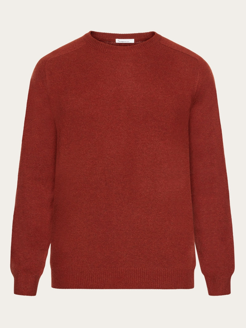 Knowledge Cotton Pullover aus Wolle terra