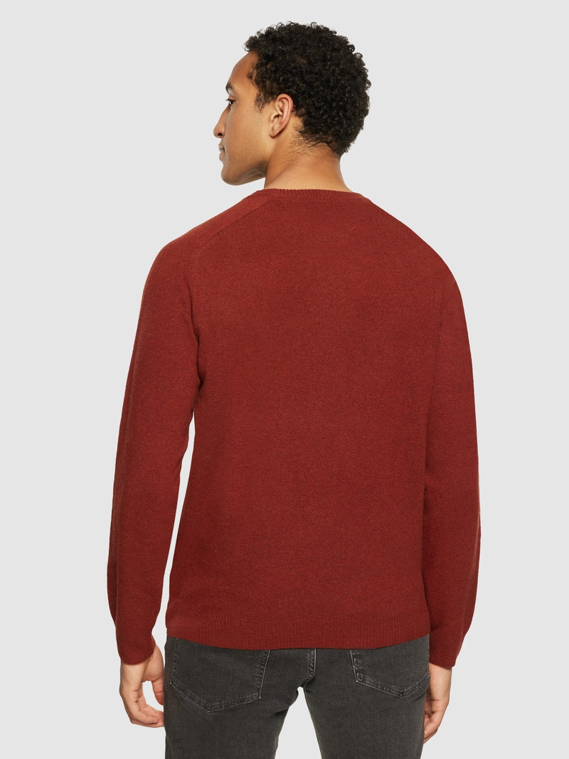 Knowledge Cotton Pullover aus Wolle terra