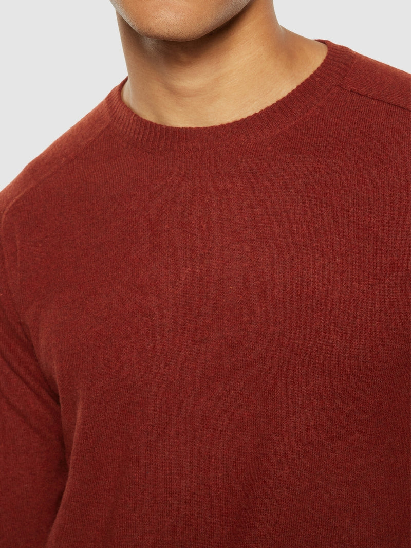 Knowledge Cotton Pullover aus Wolle terra