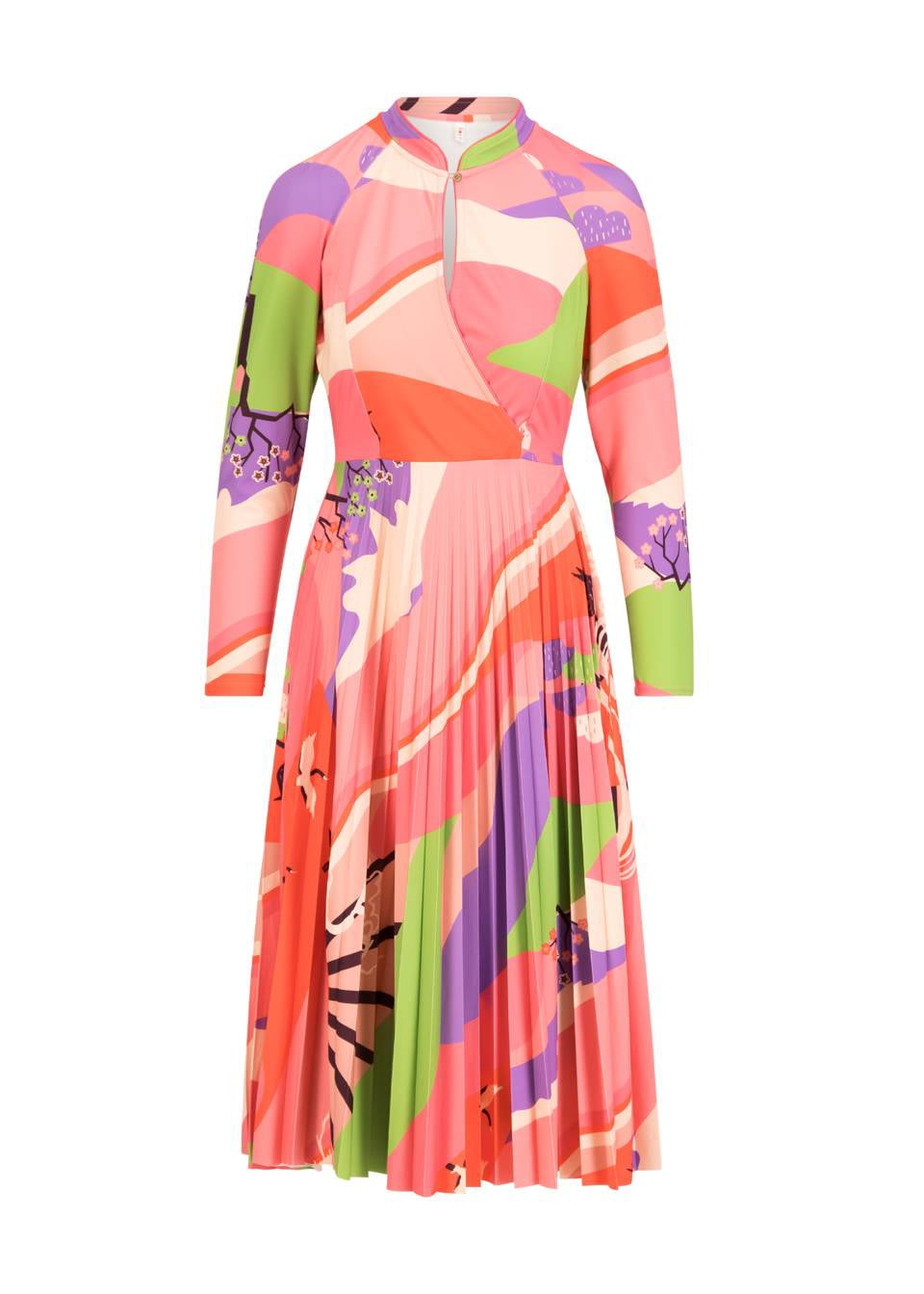 Blutsgeschwister Kleid "Dazzling Dreamscape" rosa/bunt gemustert
