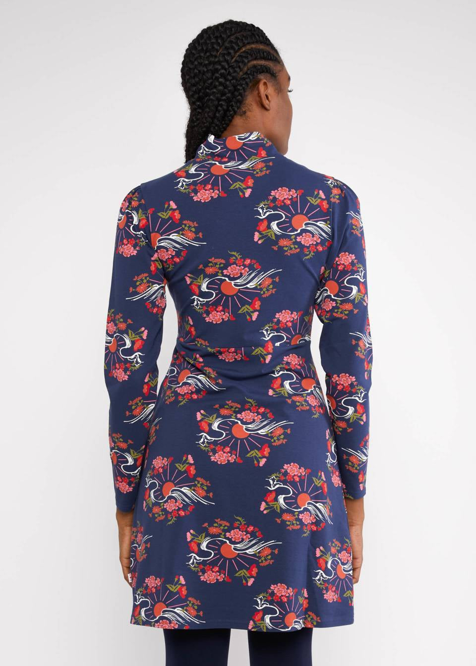 Blutsgeschwister Kleid "Sweet turtle Mania" blau/gemustert