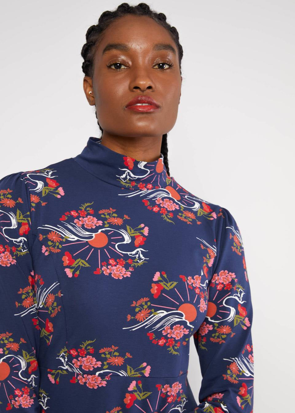 Blutsgeschwister Kleid "Sweet turtle Mania" blau/gemustert