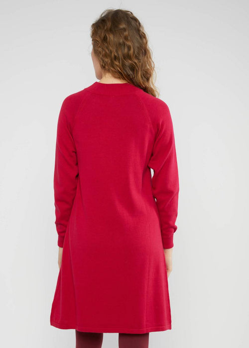 Blutsgeschwister Kleid "Braided and Easy" rot