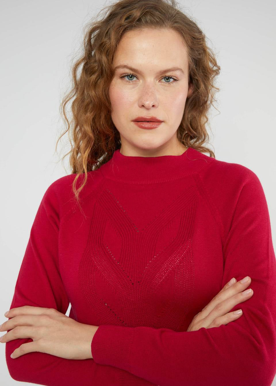 Blutsgeschwister Kleid "Braided and Easy" rot
