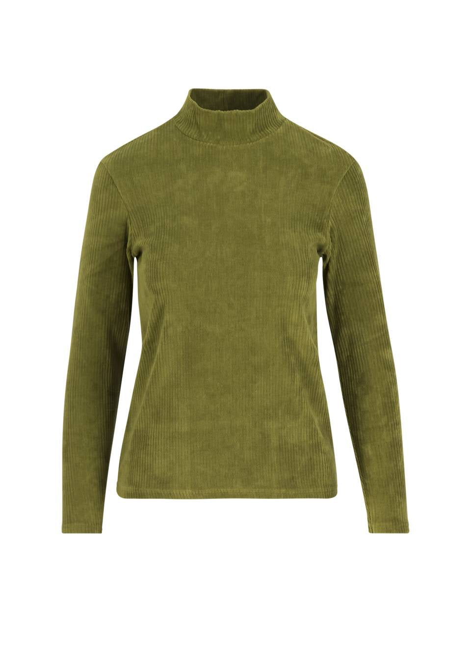 Blutsgeschwister Shirt aus Feincord "Jolly Turtle" grün