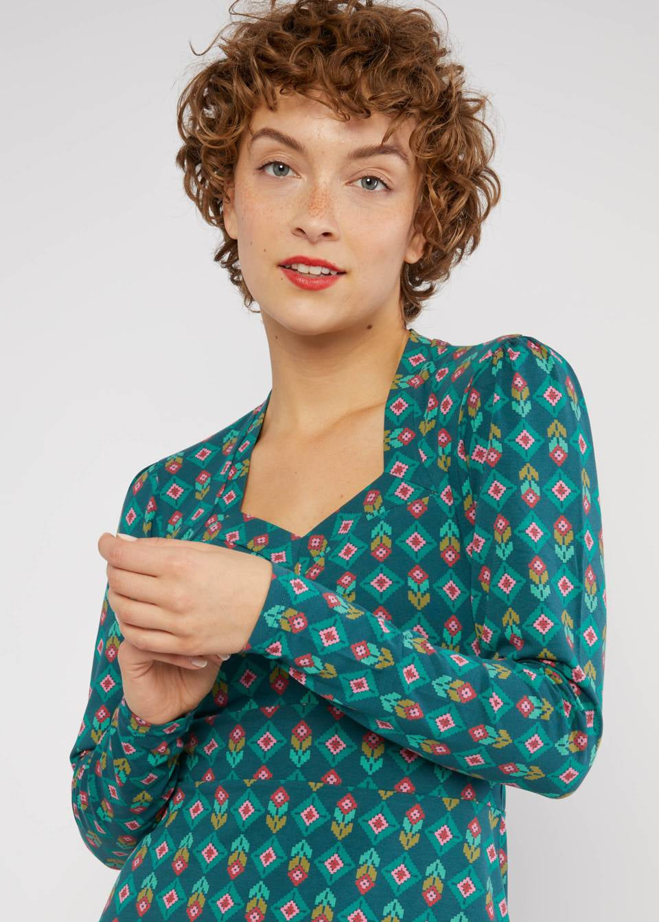 Blutsgeschwister Kleid "Sweet turtle mania" grün