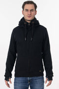 Chapati Jacke aus Merinowolle "Jason" schwarz