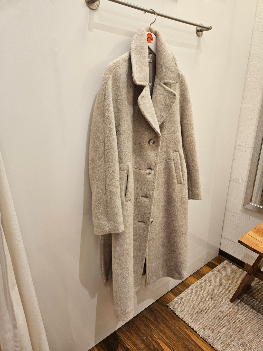GR Nature Wollmantel lang creme
