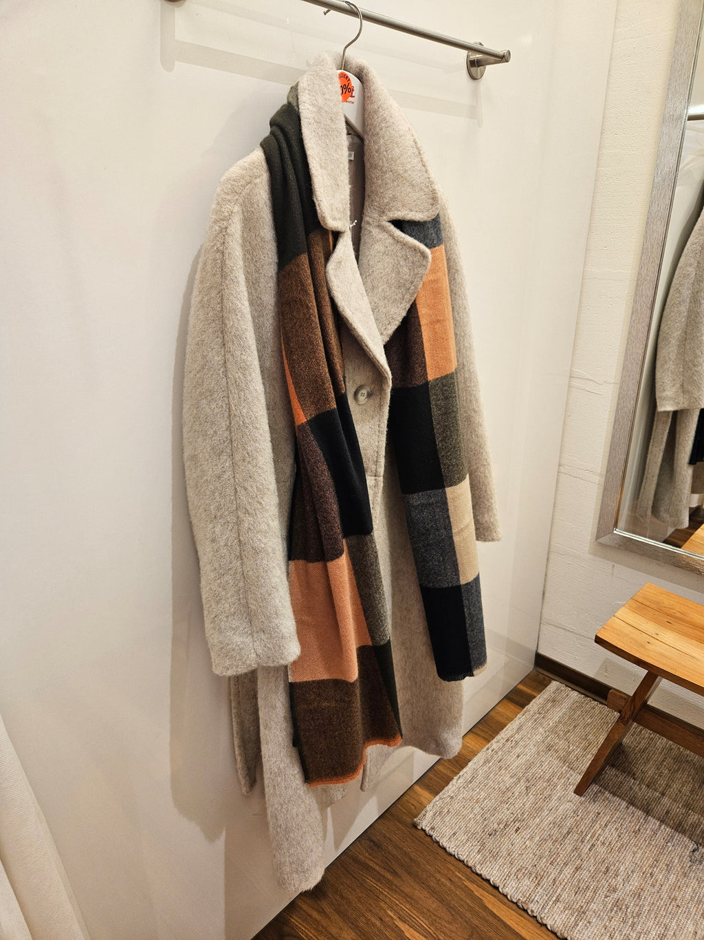 GR Nature Wollmantel lang creme