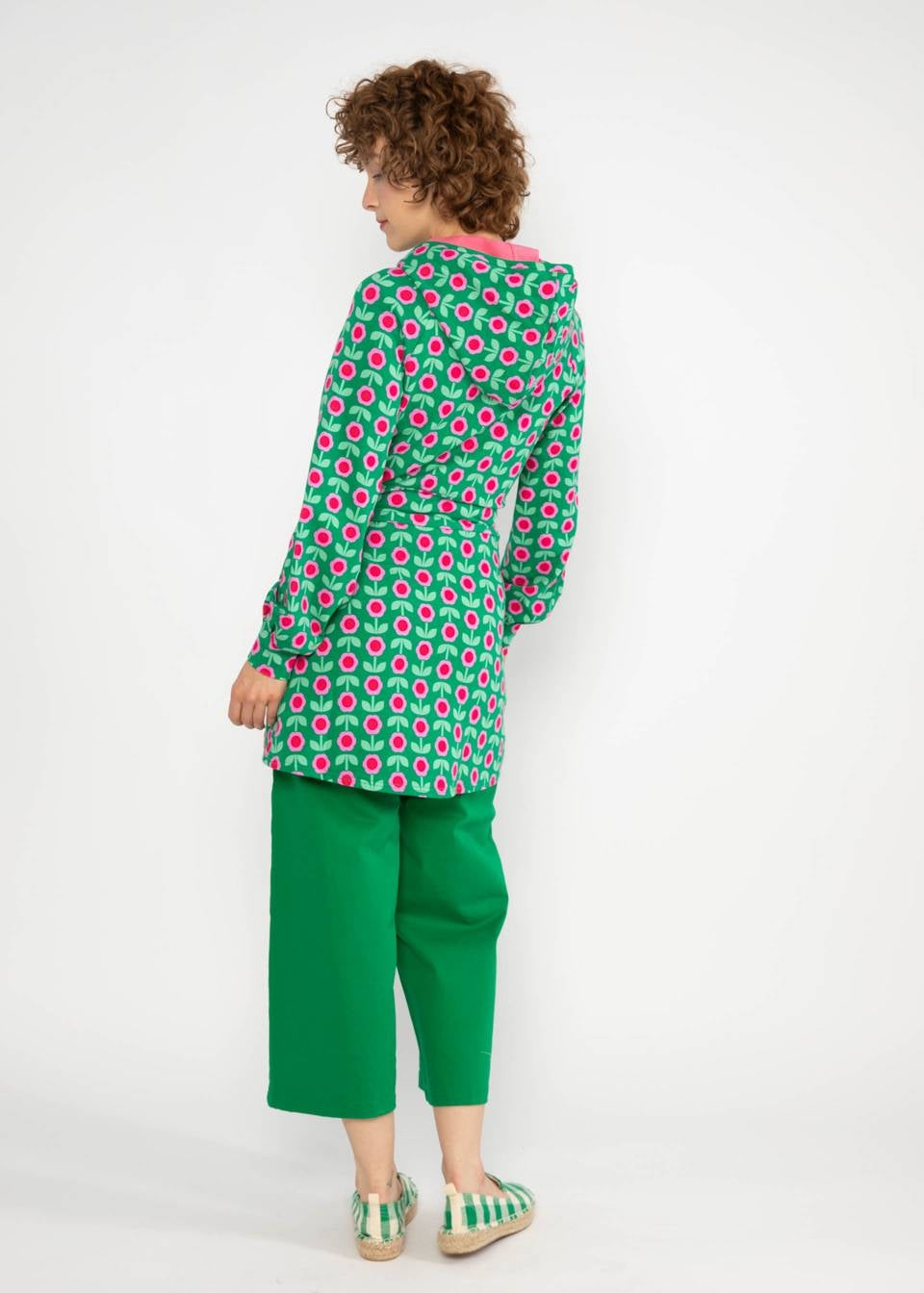 Blutsgeschwister Jacke "Bi Bim Butze" grün/pink geblümt