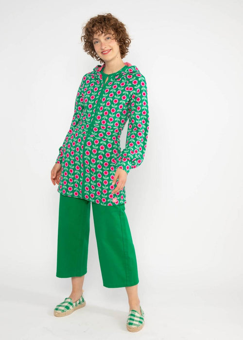 Blutsgeschwister Jacke "Bi Bim Butze" grün/pink geblümt