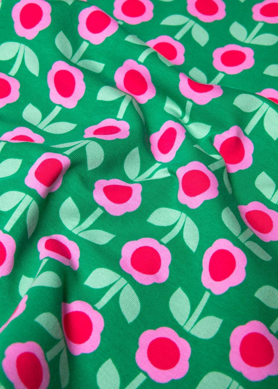 Blutsgeschwister Jacke "Bi Bim Butze" grün/pink geblümt