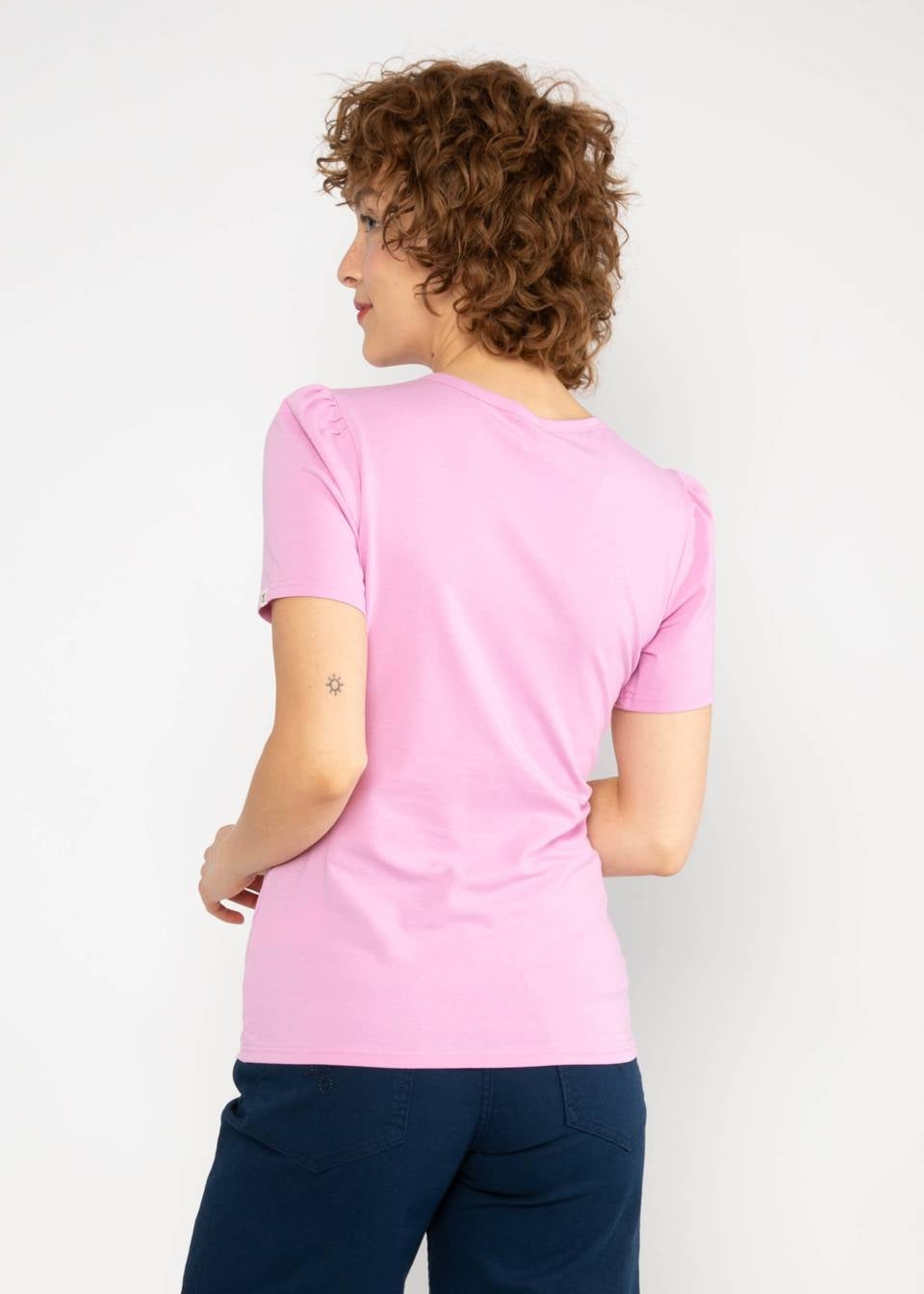 Blutsgeschwister Shirt "Criss Cross Coeur" rosa